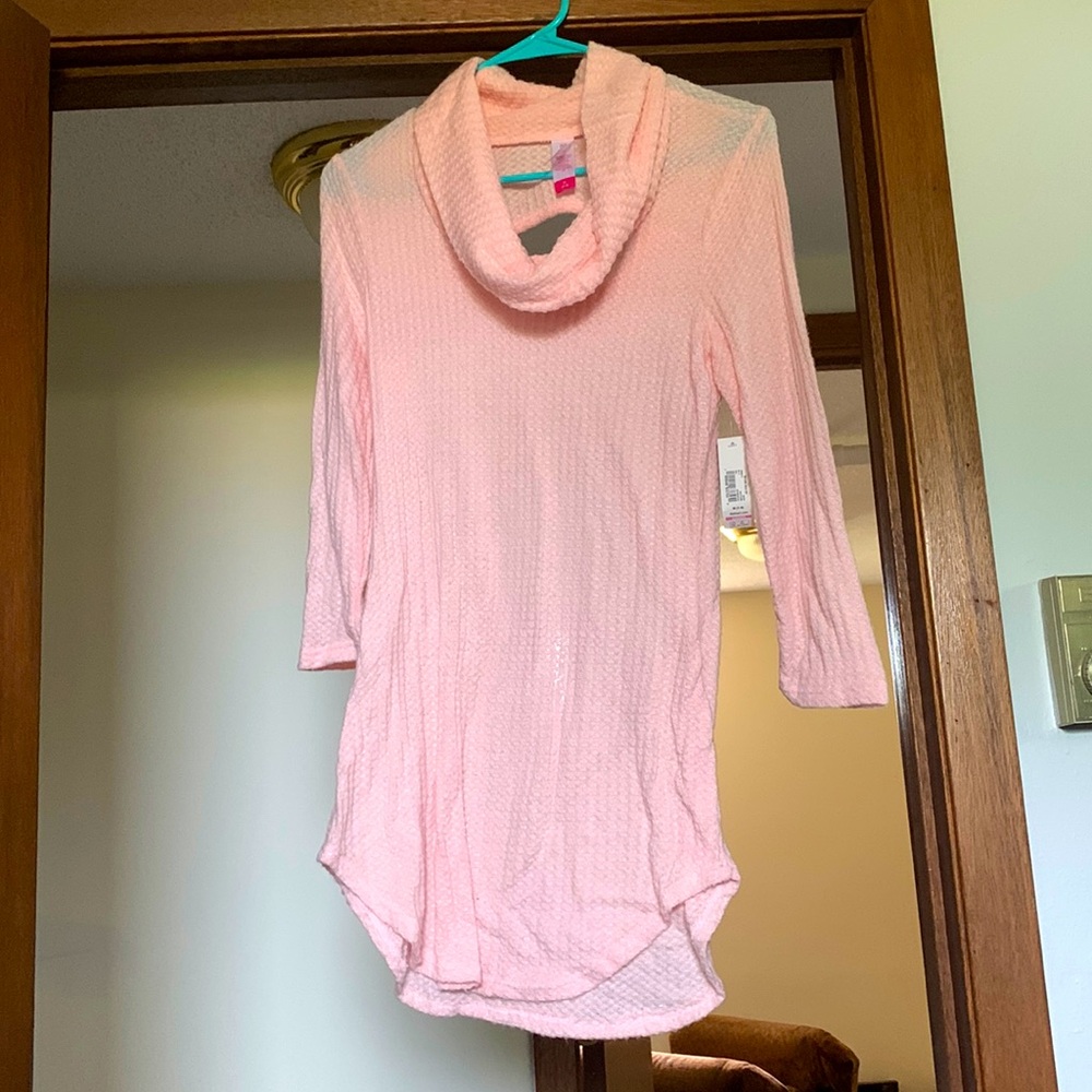 Pink knit sweater
